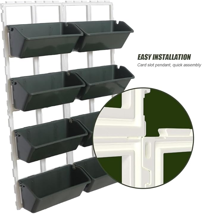 Vertical Garden Wall Planter, 4-Tier Stackable Wall Planter Indoor Outdoor