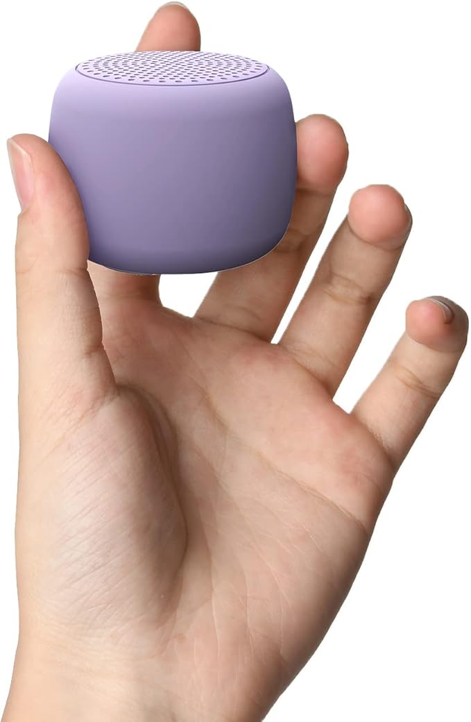 White Noise Machine Babelio Mini Sound Machine for Adults Kids Baby | 15 Non-looping Sounds | Timer | Easy to Pocket and Travel - Purple