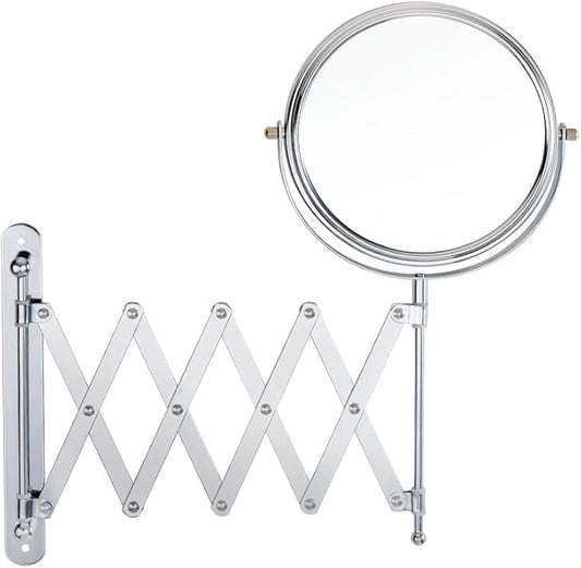 Welllink 8Inch Max Wall Mounted Bathroom Mirror, 10X Magnification