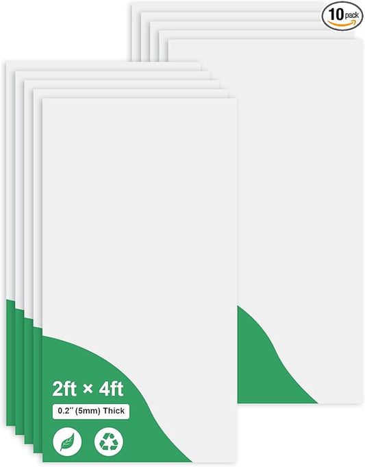 Smooth White Drop Ceiling Tile 2ft x 4ft, Ceiling Panel 24 x 48in – Waterproof