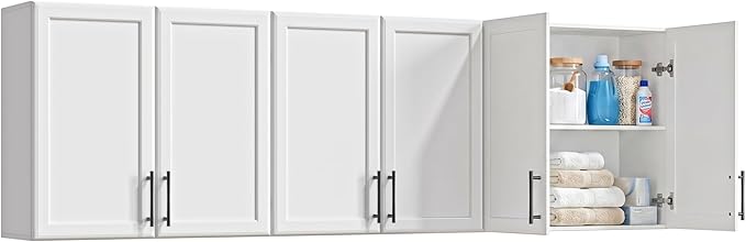 FIMELLO 70.8" W Wall Cabinets for Laundry Room, Cabinets for Laundry