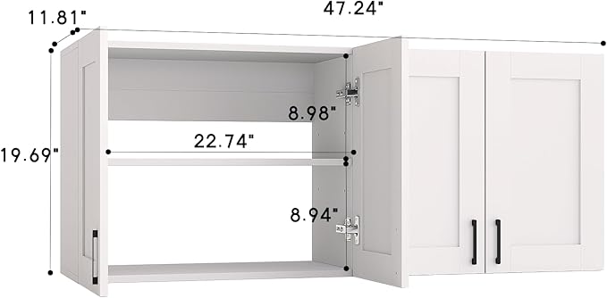 White Laundry Room Cabinets and Storage