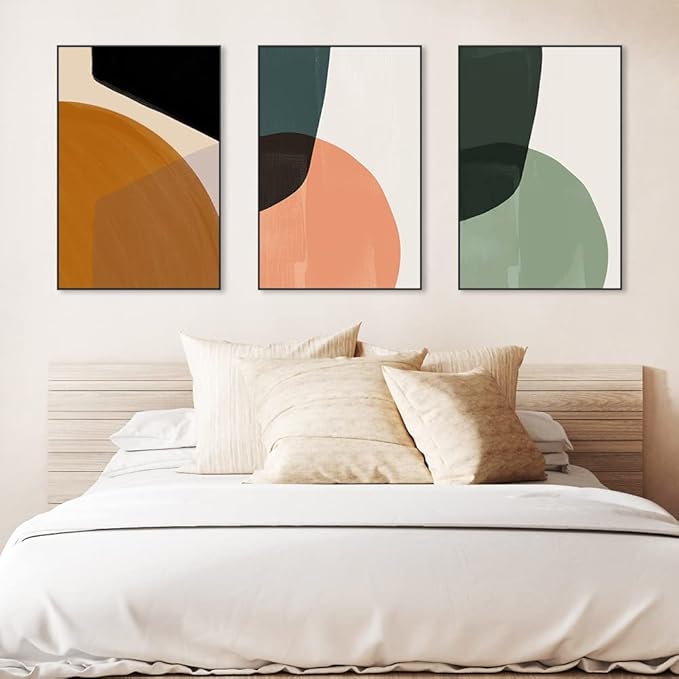 MPLONG Wall Art, Frame Canvas Wall Art Set, Striking Modern Minimalism