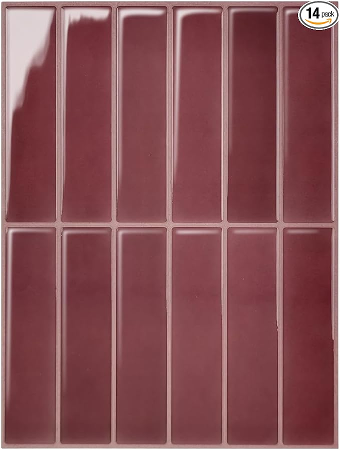 Peel and Stick Backsplash 3D Wall Tiles, Self-Adhesive, Oil Proof, Waterproof