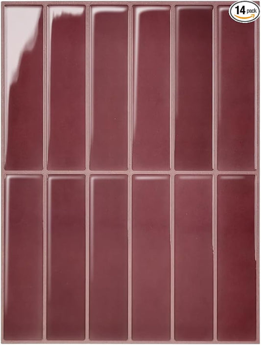 Peel and Stick Backsplash 3D Wall Tiles, Self-Adhesive, Oil Proof, Waterproof