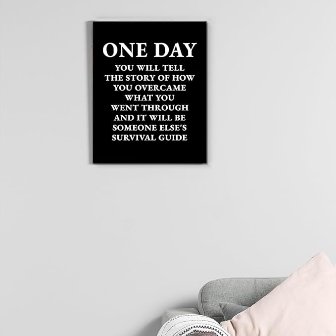 Inspirational Quotes Wall Art Decor, Motivational Success Canvas Painting
