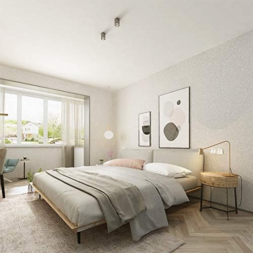 Cohoo Home Silk White Wallpaper Peel and Stick Contact Paper White Textured