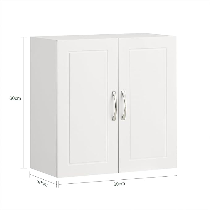SoBuy Kitchen Wall Cabinet for Laundry Room, Medicine Cabinet for Bathroom