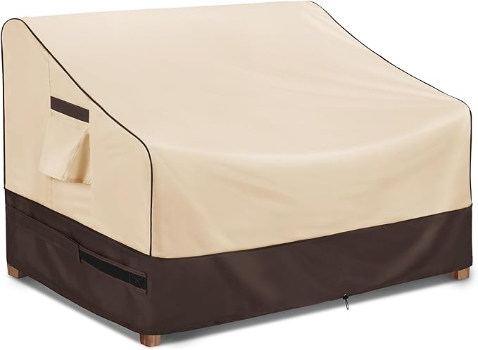 KylinLucky Outdoor Patio Sofa Cover fit 104 x 40 x 35 inch, 103 x 39, 102 x 38 Waterproof Weatherproof Heavy Duty 600D Garden Furniture Cover for Outside Sofa Couch