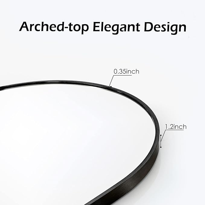 HARRITPURE Wall Mounted Mirror Arch Mirror