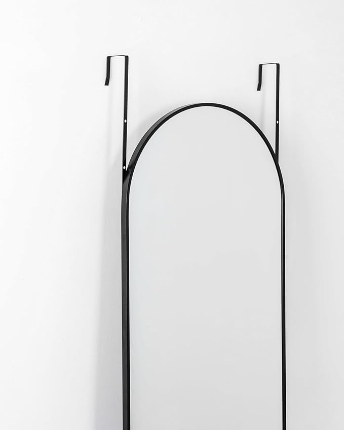 Otlsh 16"×50" Door Mirror, Arched Full Length Mirror, Over The Door, Arch Wall