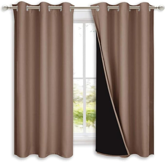 NICETOWN Total Blackout Panels for Nursery, Super Soft, Heavy Duty and Thick