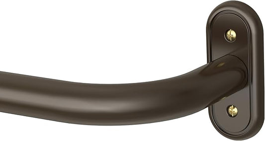 Curtain Rods 36-88 Inch, Bronze Wrap Around Blackout Curtain Rods
