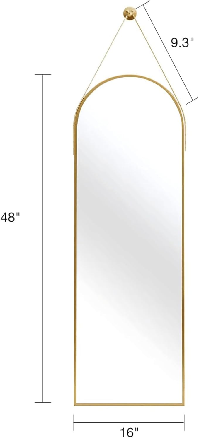 Full Length Mirror, Arched Wall Mounted Mirror, Wall Mirrors Full Length