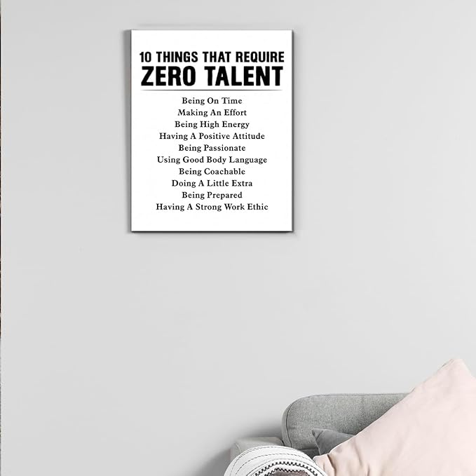 Motivational Wall Art, Inspirational Quote Wall Decor Leadership Gifts