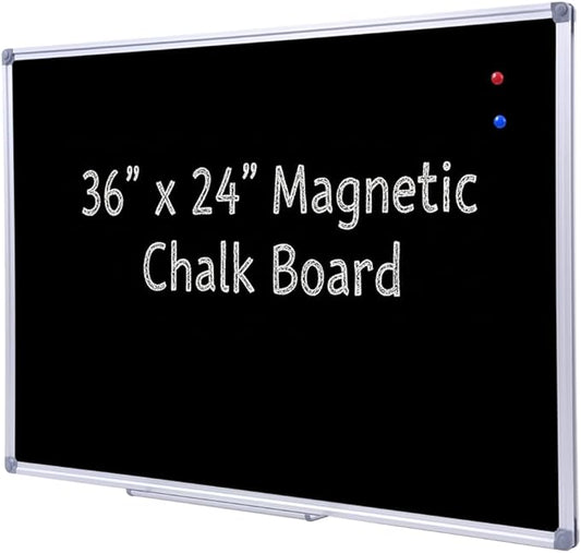 36 x 24 Inch Magnetic Black Chalkboard