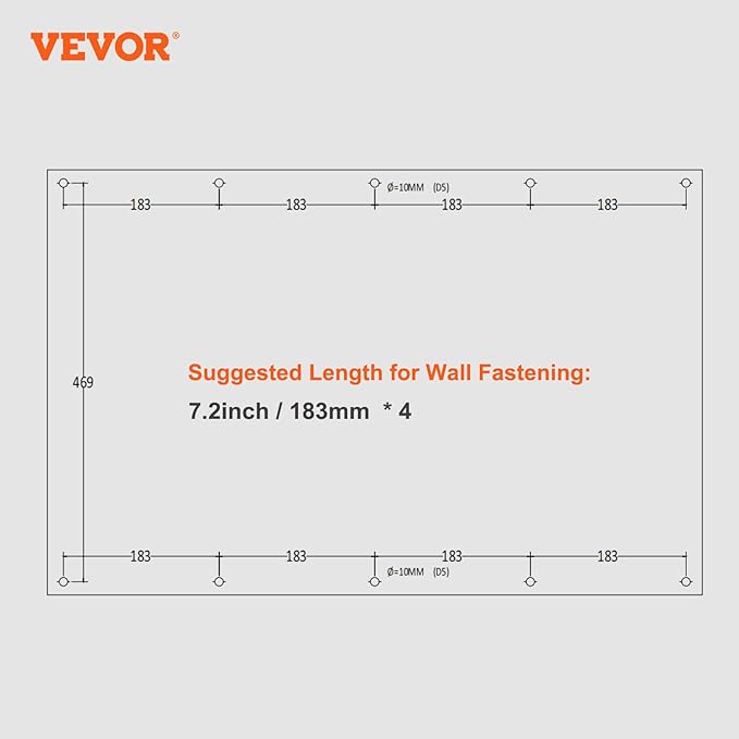 VEVOR Metal Storage Cabinet, 120lbs Load Capacity per Shelf, Press to Close &