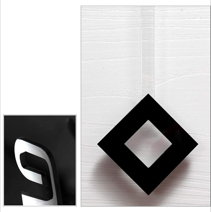 SHISEDECO Creative Mute Modern Large Pendulum Clock in Black and White Color