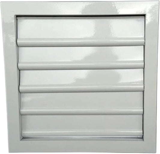 40CM x 40CM Aluminum Alloy Adjustable Ventilation Shutters with Movable Blades - Durable Louvre Vent for Exhaust Fan Outlet, Ideal for Home and Commercial Use