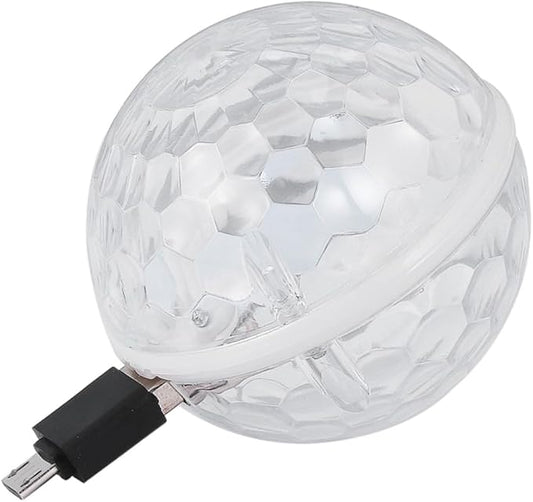 1pc Led Crystal Light Lamp Disco Decorations Globe Light USB Charging Voice Control Stage for Party
