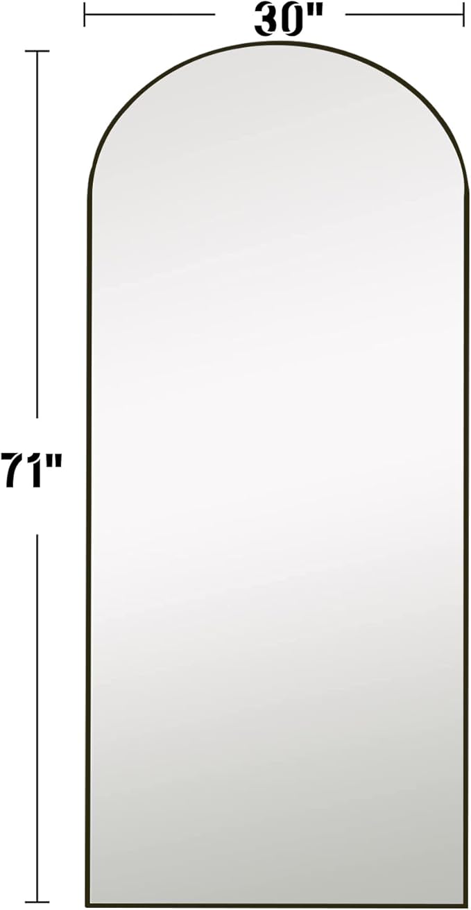 Full Length Mirror, Oversized Standing Hanging or Leaning Against Wall Mounted