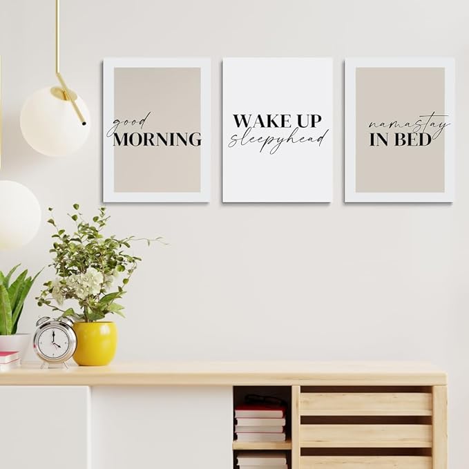 GUBIYU Prints Set of 3, Above-Bed Decor