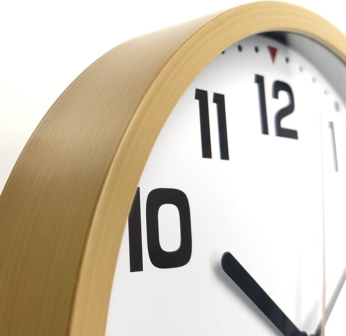 SIN&MI Wall Clock 9 Inch Battery Operated Silent Non-Ticking Wall Clock Modern