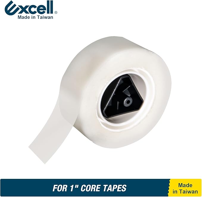 Excell Desk Tape Dispenser (1" core) with Non-Skid Base: Perfect for Office/School with Straight Tape cuts. Easy to use and Store with a Modern Design. Includes 3/4" Wide Tape Dispenser.