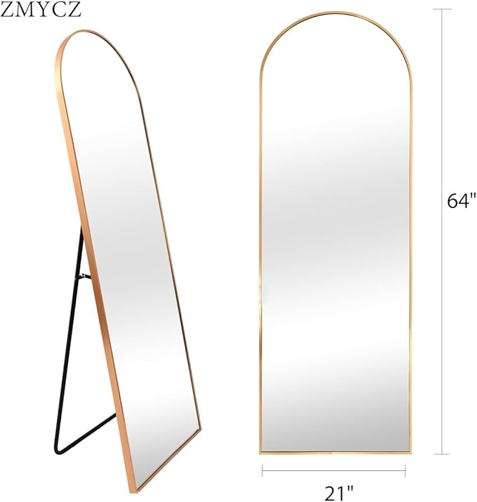 Floor Mirror, Arched Mirror Full Length, Freestanding Mirrors, Arch Floor