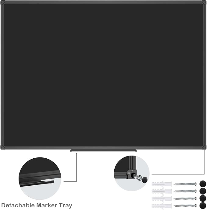 JILoffice Magnetic Chalkboard/Black Board 48 x 36 Inch