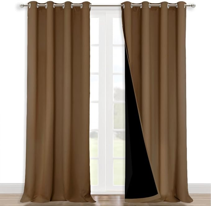 NICETOWN Full Shading Curtains for Windows, 52 inches W x 95 inches L, Super