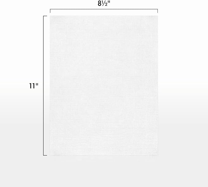 LUXPaper 8.5" x 11" Paper | Letter Size | White Linen | 24lb. (60lb. Text) | 250 Qty