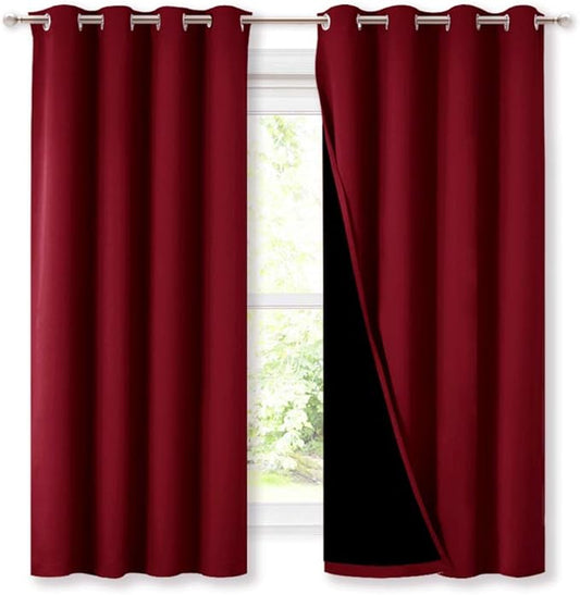 NICETOWN Cold Blocking Curtains, 100% Blackout Curtain Panels, Thermal