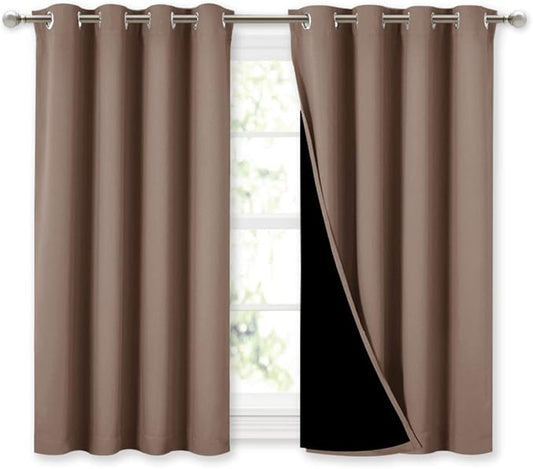 NICETOWN Room Warming Curtains, Bedroom Full Blackout Panels, Super Thick