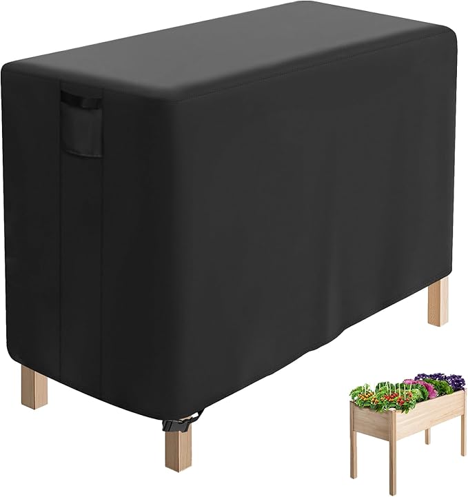 Outdoor Raised Garden Bed Cover for Winter (Only Cover), Waterproof Raised Planter Boxes Stand Covers - 74 x 31 x 28 inch