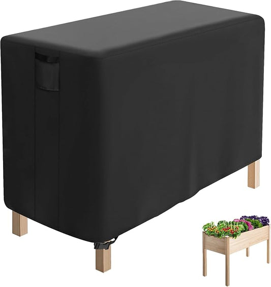 Outdoor Raised Garden Bed Cover for Winter, Waterproof Raised Planter Box Stand Cover - 34 x 18 x 30 inch
