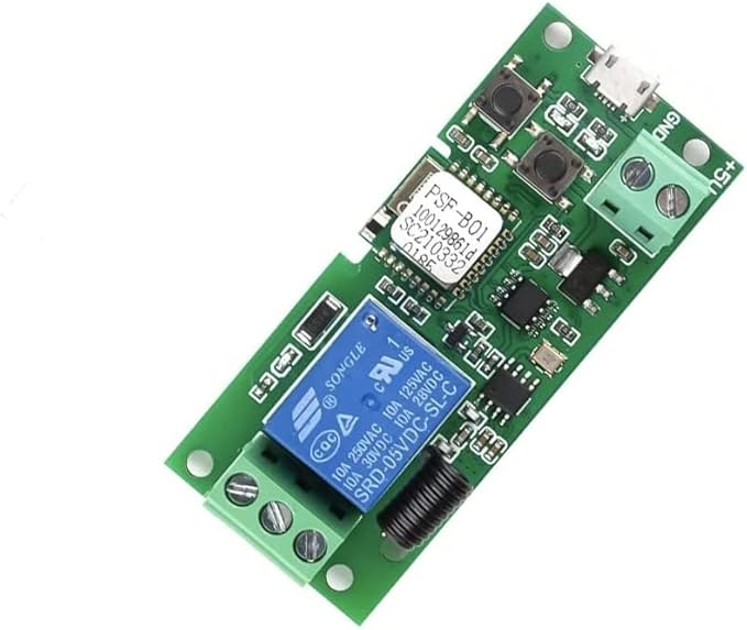 WiFi Wireless Smart Switch Relay Module for Smart Home 5V 5V/12Vï¼Ba Applied to Access Control, Turn on PC, Garage Door (5v)