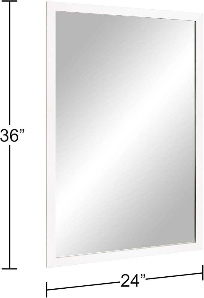 BOMINICA Rectangular Wall Mirror 24” x 36” Bathroom Mirror Framed Wall Mirror