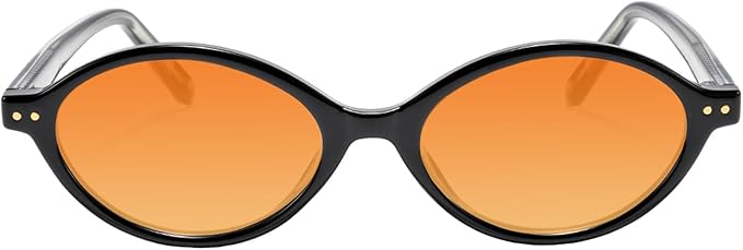 TIJN Olisa Blue Light Blocking Glasses for Women Men,Oval Glasses Frame Bluelight Glasses for Gaming/Computer/Screen