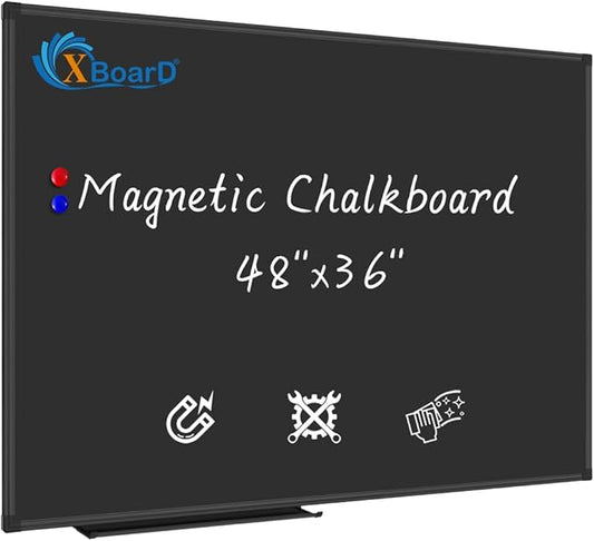 XBoard Magnetic Chalkboard Blackboard 48 x 36, Chalk Board/Black Board