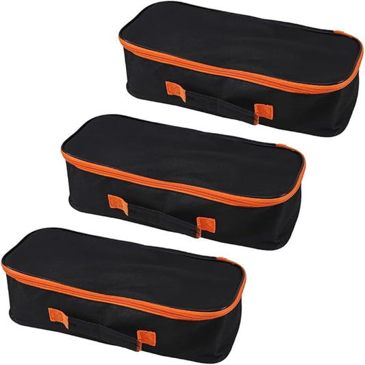 3pack Tool Pouch with Zipper Utility Small Tool Bag for Screw Plier Wrench Screwdriver Mechanic Car Vacuum Men garden Hand Power Tool Storage Organizer (14 Inch)