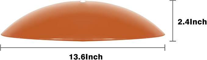 13" Hummingbird Feeder Shade Cover,Bird Feeder Dome Rain Cover,Smart Bird Feeders Umbrella,Squirrel Proof for Shepherd's Hook Outdoors(Terracotta), 3 Pack