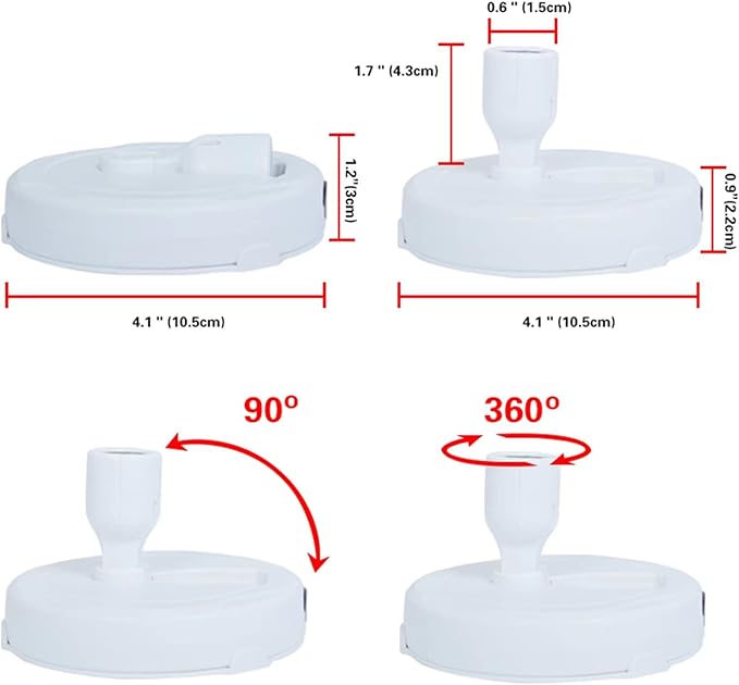 HAMVIDNE LED Spotlight, Battery Operated Picture Lights, Indoor Uplight