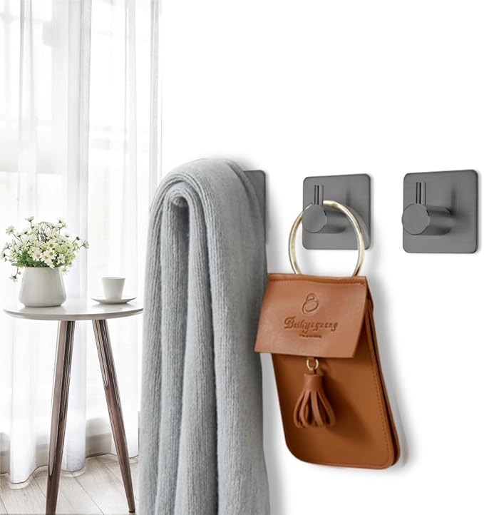 Fotosnow Adhesive Hooks Towel Hanger Wall Hooks