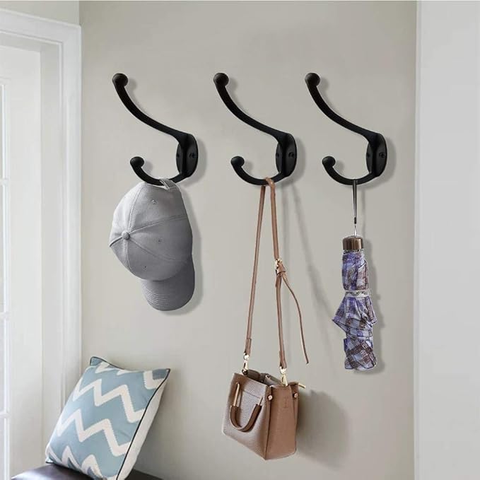 ZEYU 20Pcs Wall Hooks, Coat Hooks Hardware Heavy Duty Hooks