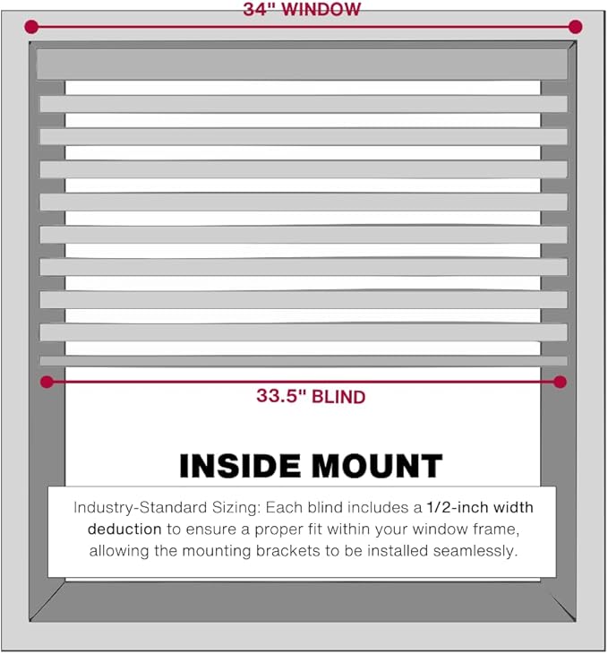 LOTUS & WINDOWARE Cordless Mini Blind, Window Blinds