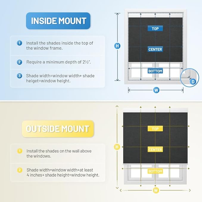 Motorized Blinds with Remote, Cordless Smart Blinds with Valance Cover