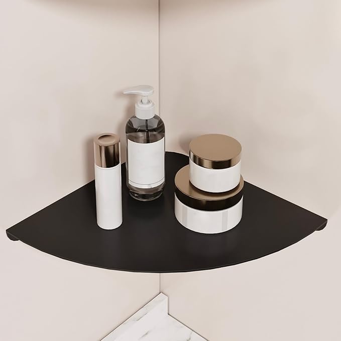 Small Floating Corner Shelves Metal Corner Wall Mounted Shelf Curved Corner