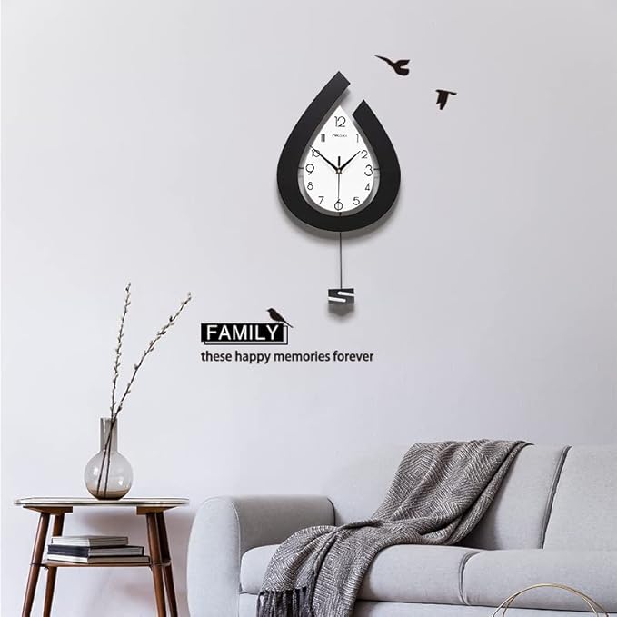 Large Decorative Wall Clock for Living Room Decor Big Pendulum Modern Wall