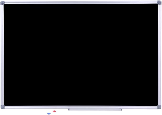 2 Pack Durable 48x36 Inch Large Magnetic Black Chalkboard – Wall-Mounted